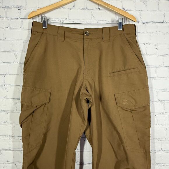 5.11 Tactical Fast-Tac Cargo Pant Men's Size 34X30  Brown Straight 74439 Utility - Picture 11 of 14